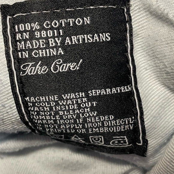 AKOO Jeans Men’s 32 No Rivals Big Oak Fit Distressed Acid Wash Modern Designer - Picture 10 of 11